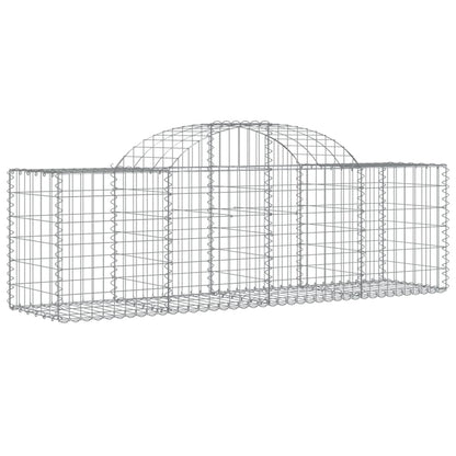 Cestas De Gaviones 5 Uds Forma De Arco Hierro 200x50x60/80 Cm_2