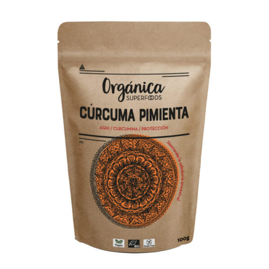 Cúrcuma Y Pimienta Negra 100g - Orgánica Superfoods_0