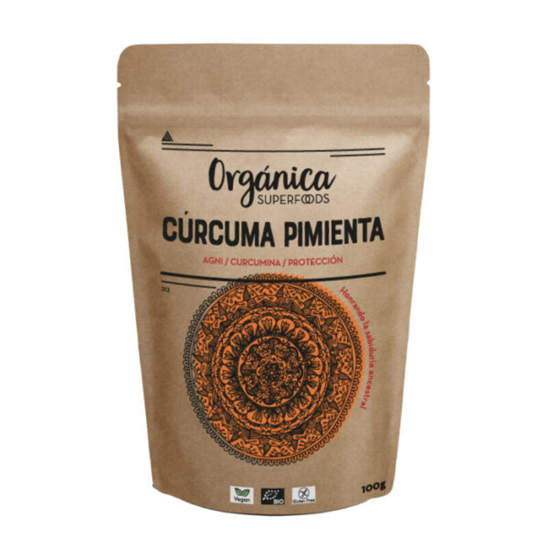Cúrcuma Fermentada Raw Sin Gluten Bio 21g_0