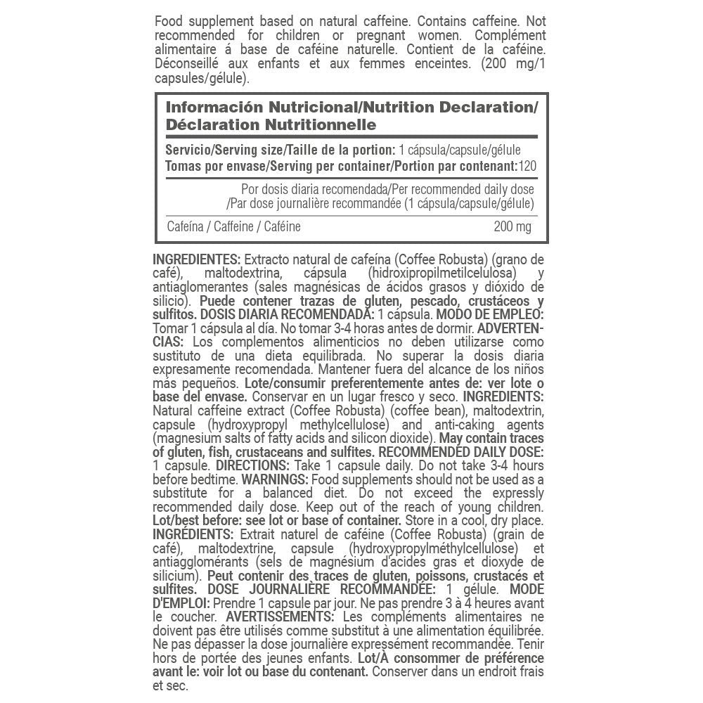 100% Cafeína Natural (coffit® Nature) 200mg - 120 Cápsulas Vegetales - Cafeína Natural - Masmusculo_5