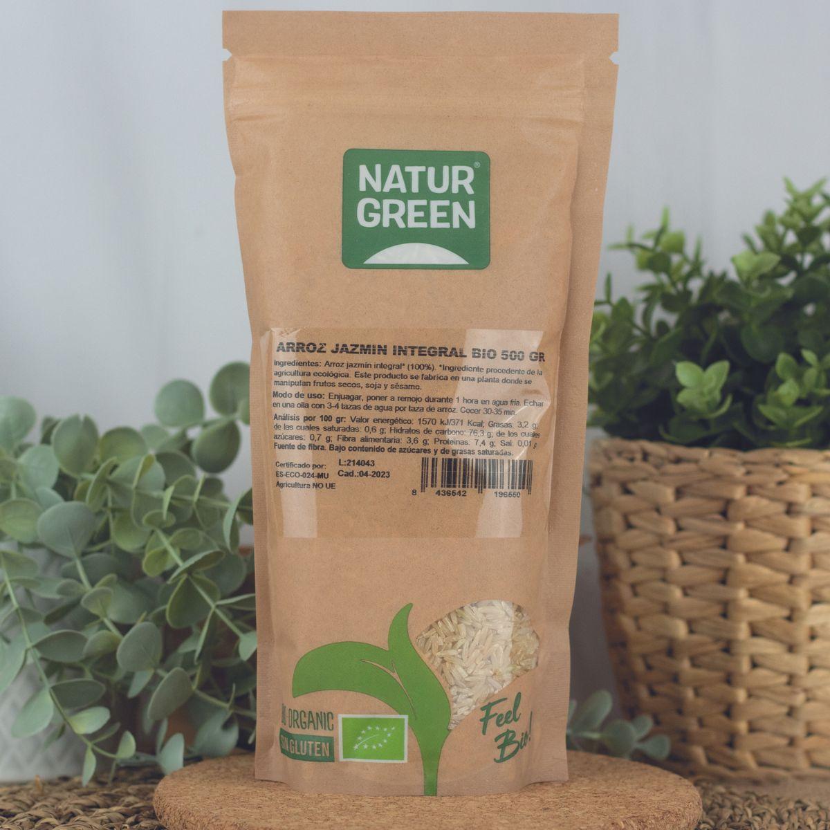 Arroz Jazmín Integral Bio Naturgreen 500 g