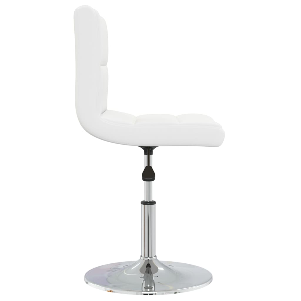 Taburete De Cocina Cuero Sintético Blanco_2