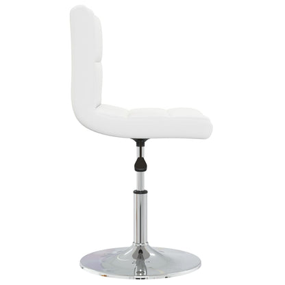 Taburete De Cocina Cuero Sintético Blanco_2