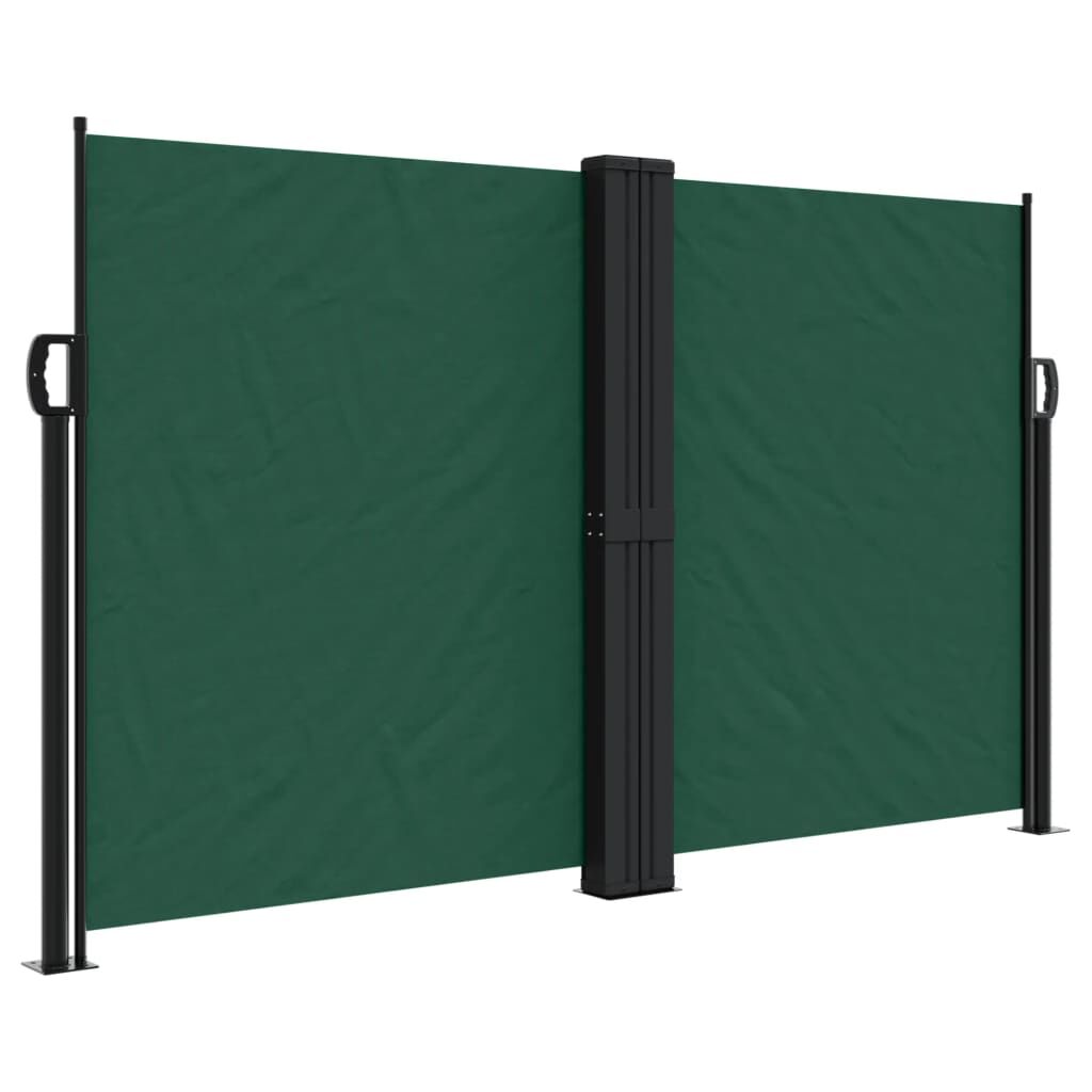 Vidaxl Toldo Lateral Retráctil Verde Oscuro 140x1200 Cm_0