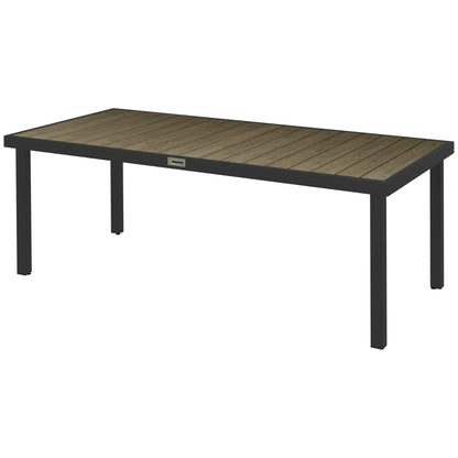 Outsunny Mesa De Comedor Exterior De Aluminio_0