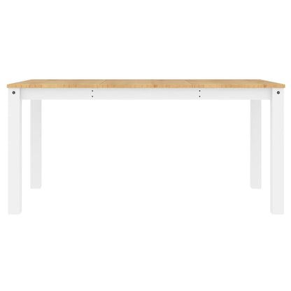 Mesa De Comedor Panama Madera Maciza Pino Blanco 160x80x75 Cm_2