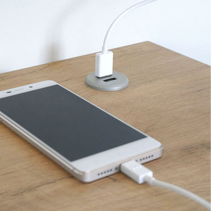 Escritorio Mesa De Ordenador Oficina Estudio, Patas Estructura Metálica Industrial 76x135x60cm, Briebe, Smuk, Madera