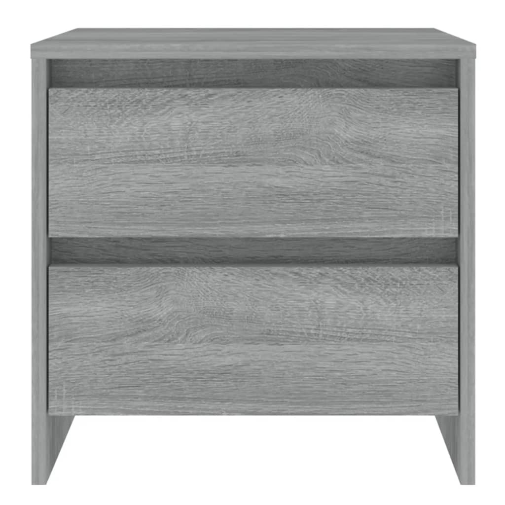 Mesita Noche 2 Uds Madera Ingeniería Gris Sonoma 45x34,5x44,5cm_2