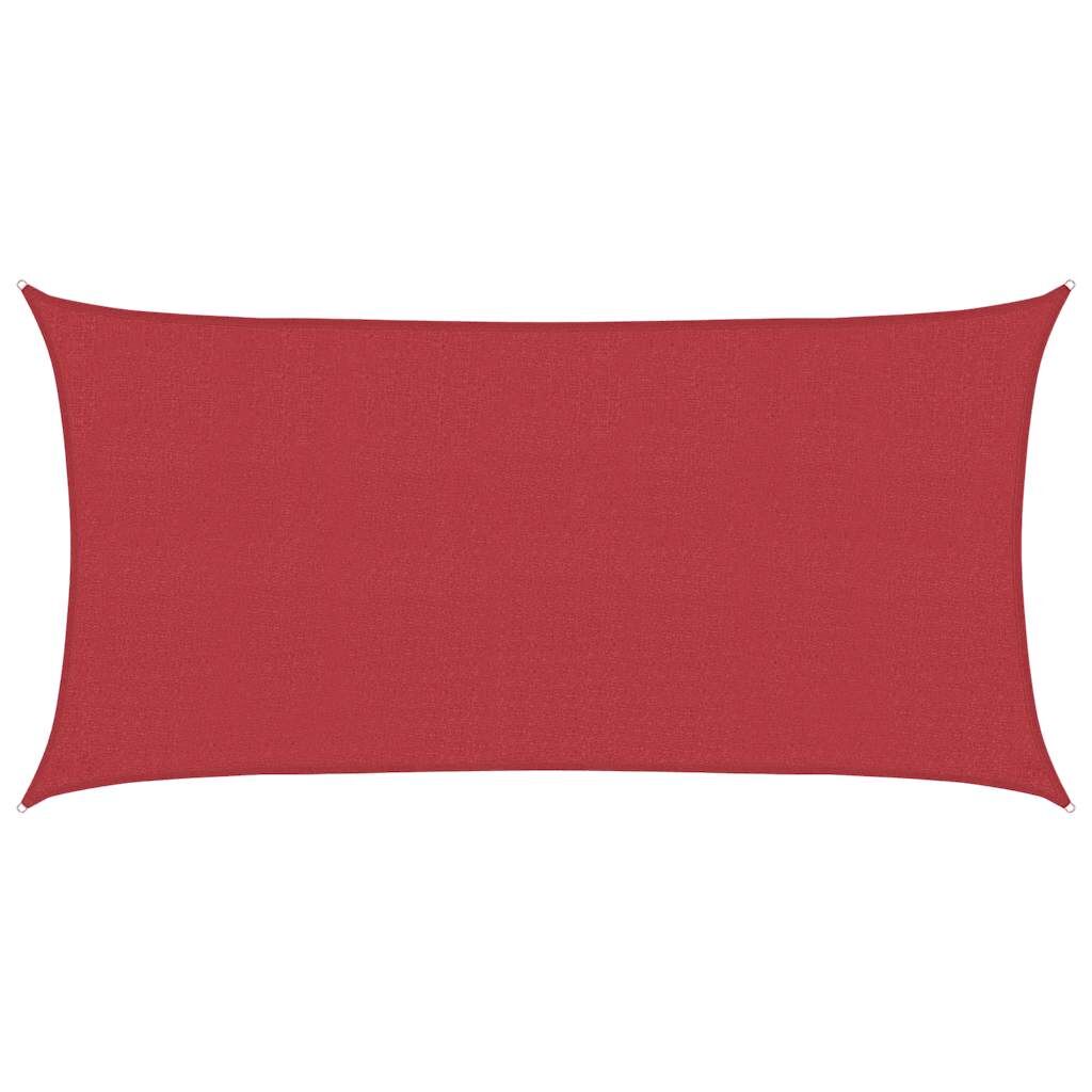 Vidaxl Toldo De Vela Rojo Hdpe 160 G/m² 2x3,5 M_0