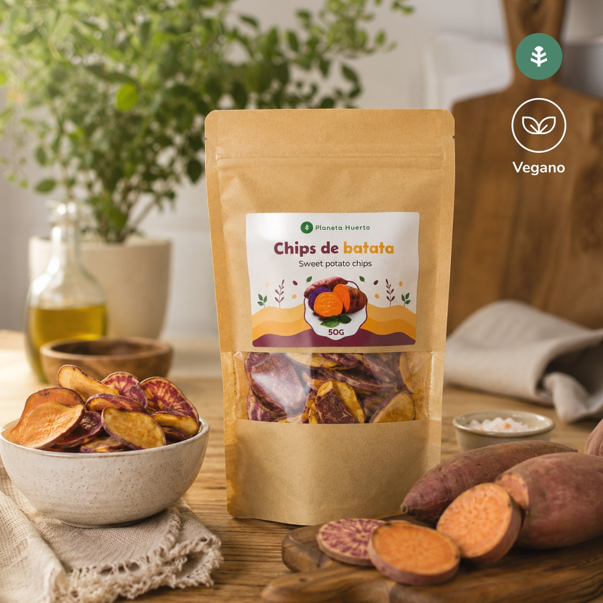 Chips de batata Planeta Huerto 50 g