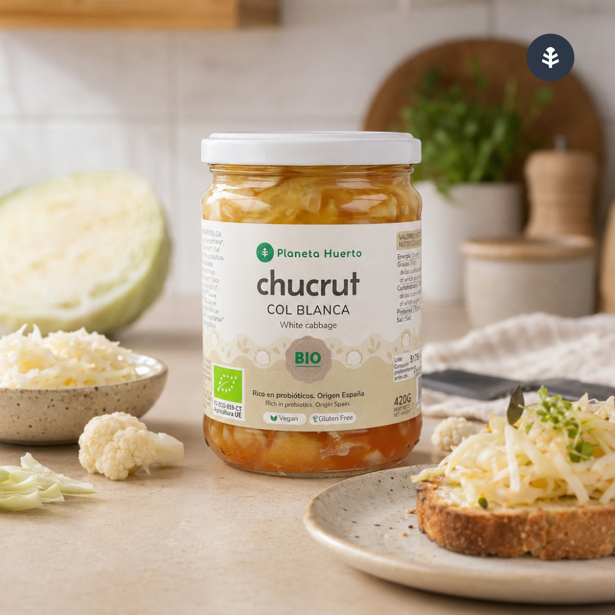 Chucrut Col Blanca ECO Planeta Huerto 420 g