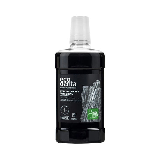 Enjuague bucal Blanqueador con Carbón Activo EcoDenta 500 ml