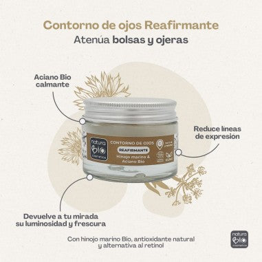 Contorno Ojos Reafirmante Hinojo, NaturaBio Cosmetics, 50 ml