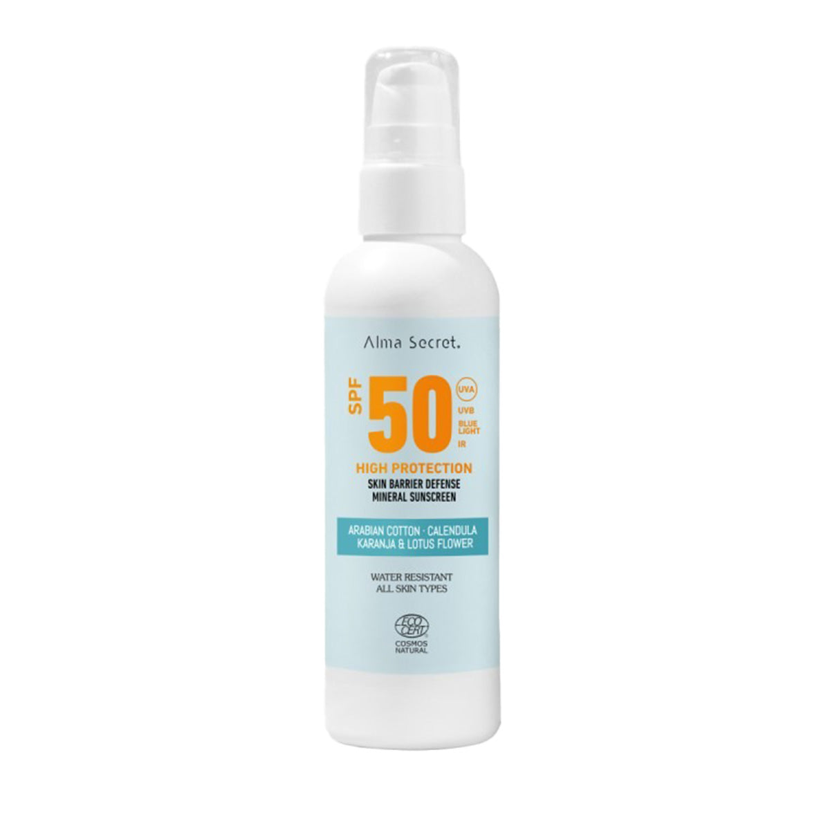 Crema protectora solar SPF 50 Alma Secret  200 ml