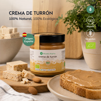 Crema de Turrón suave 100% ECO Planeta Huerto 200 g