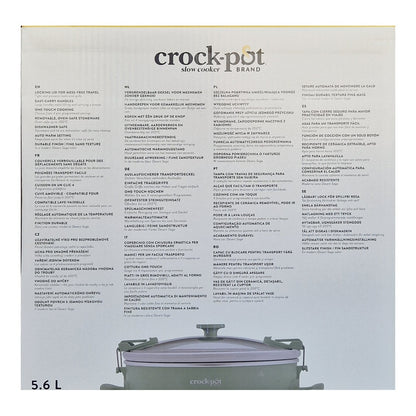 Crock-Pot Olla de Presión Lenta Digital 5,6L Cook &amp; Carry 7+personas CSC124X