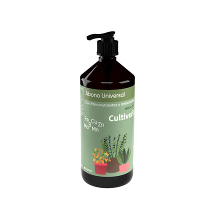 Cultivers Abono Universal 1 L Ecológico Plantas Interior Y Exterior. Fertilizante Con Aminoacidos, Hierro, Micros Y…_0
