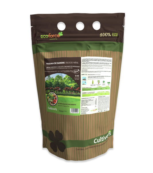 Cultivers Harina De Sangre 5 Kg | Abono Ecológico Certificado Con Alto Contenido En Nitrógeno Y Materia Orgánica |…_0