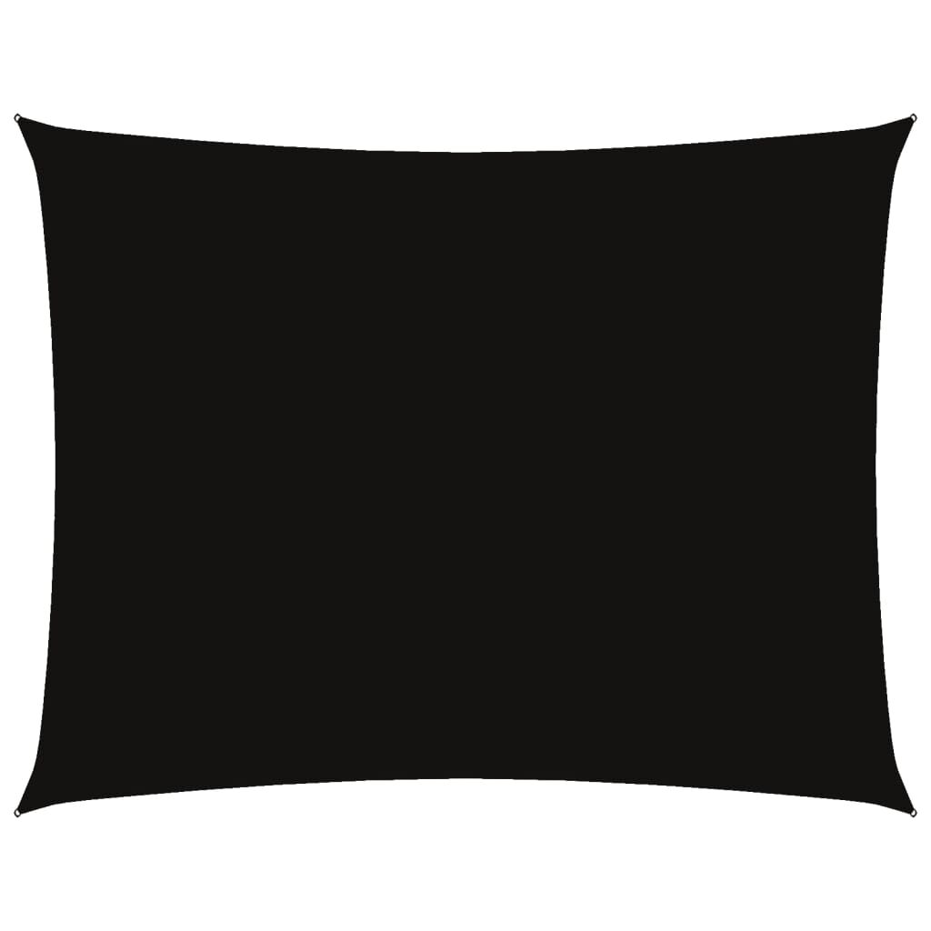Vidaxl Toldo De Vela Rectangular Tela Oxford Negro 6x7 M_0