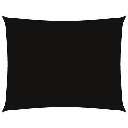 Vidaxl Toldo De Vela Rectangular Tela Oxford Negro 6x7 M_0