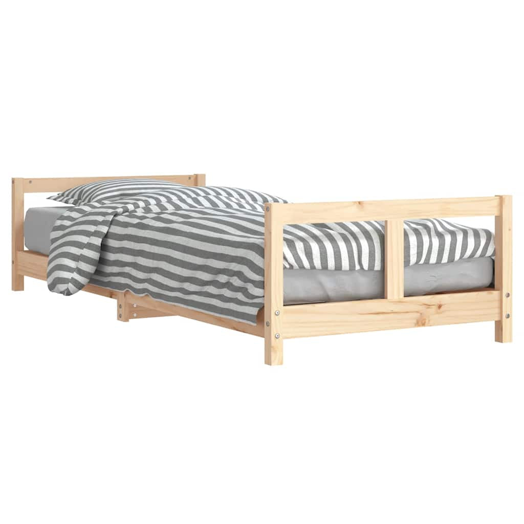 Vidaxl Estructura De Cama Para Niños Madera Maciza De Pino 80x200 Cm_0