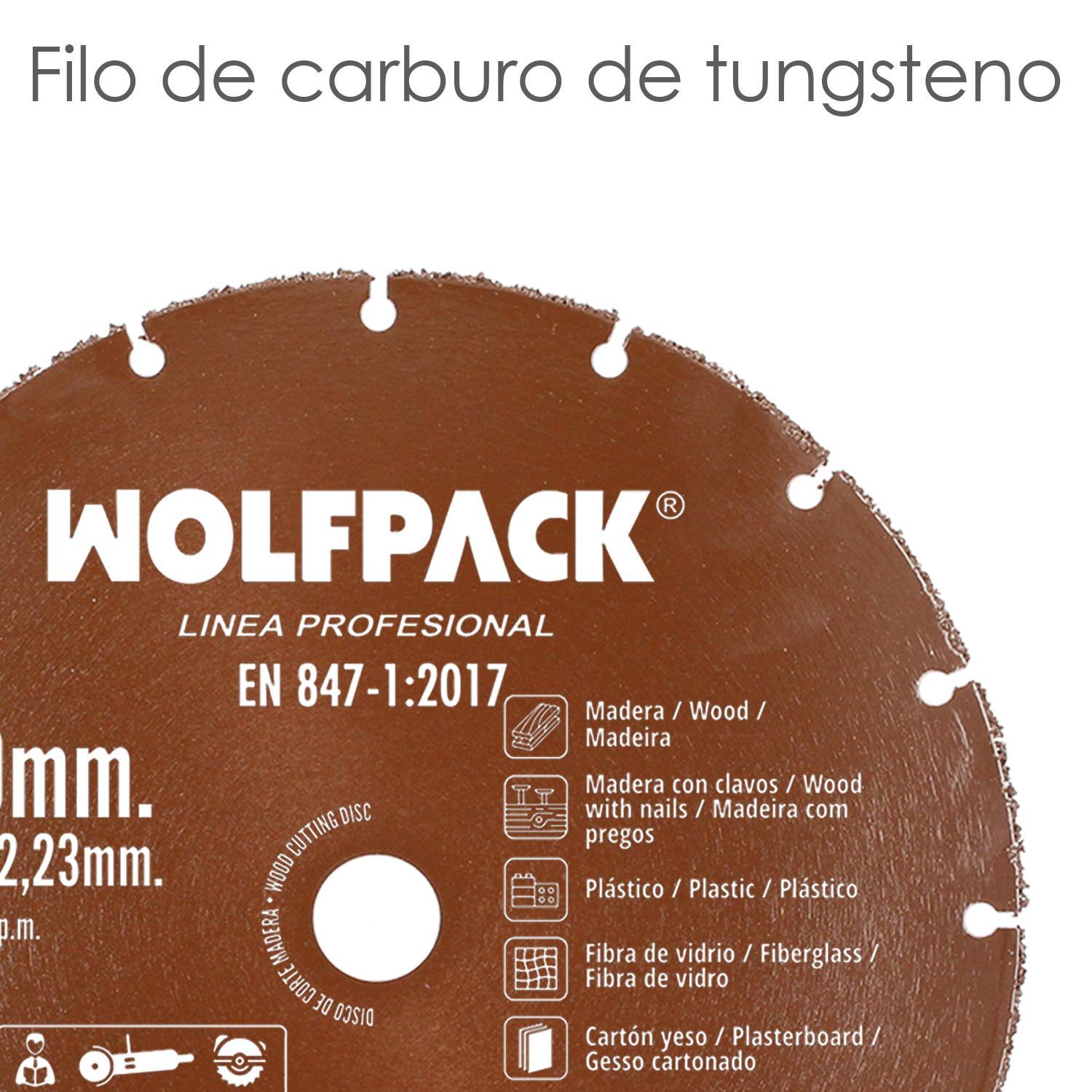 Disco Corte Madera / Plastico Ø 230 Mm. Filo De Carburo De Tungsteno_3