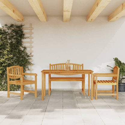 Vidaxl Juego De Comedor Para Jardín 4 Piezas Madera Maciza De Teca_1