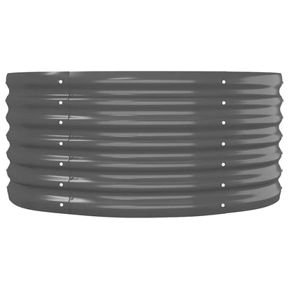 Jardinera Arriate Acero Galvanizado Antracita 440x80x36 Cm_3