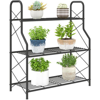 Outsunny Soporte Para Plantas De 3 Niveles Para Interior Y Exterior_0