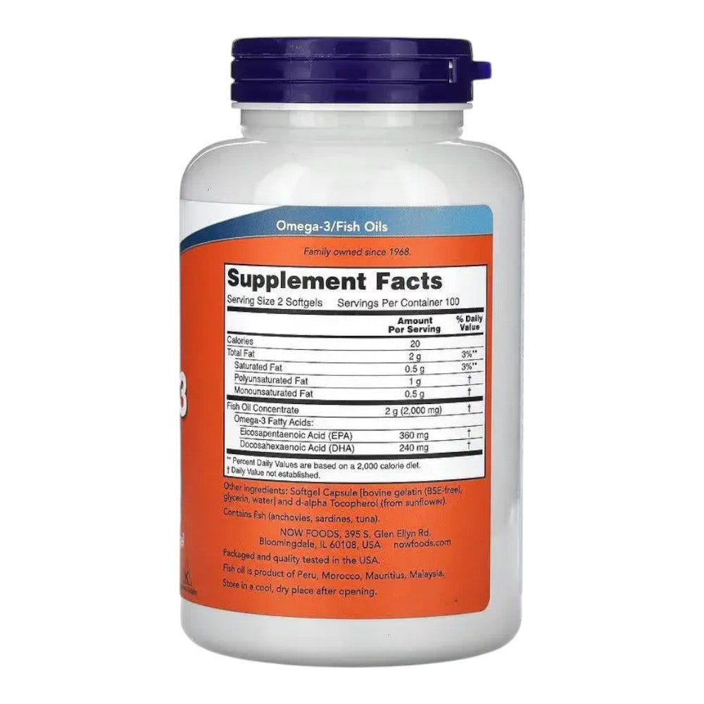 Omega-3 Fish Oil Molecularly Distilled 100 Perlas_1