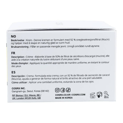 Crema facial Advanced Snail 92 All In One Cream COSRX 100 g