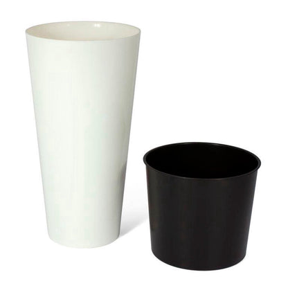 Maceta Brillo Tubus Slim 15,5l., Dimensiones (mm) 250x250x476, Color Blanco_3