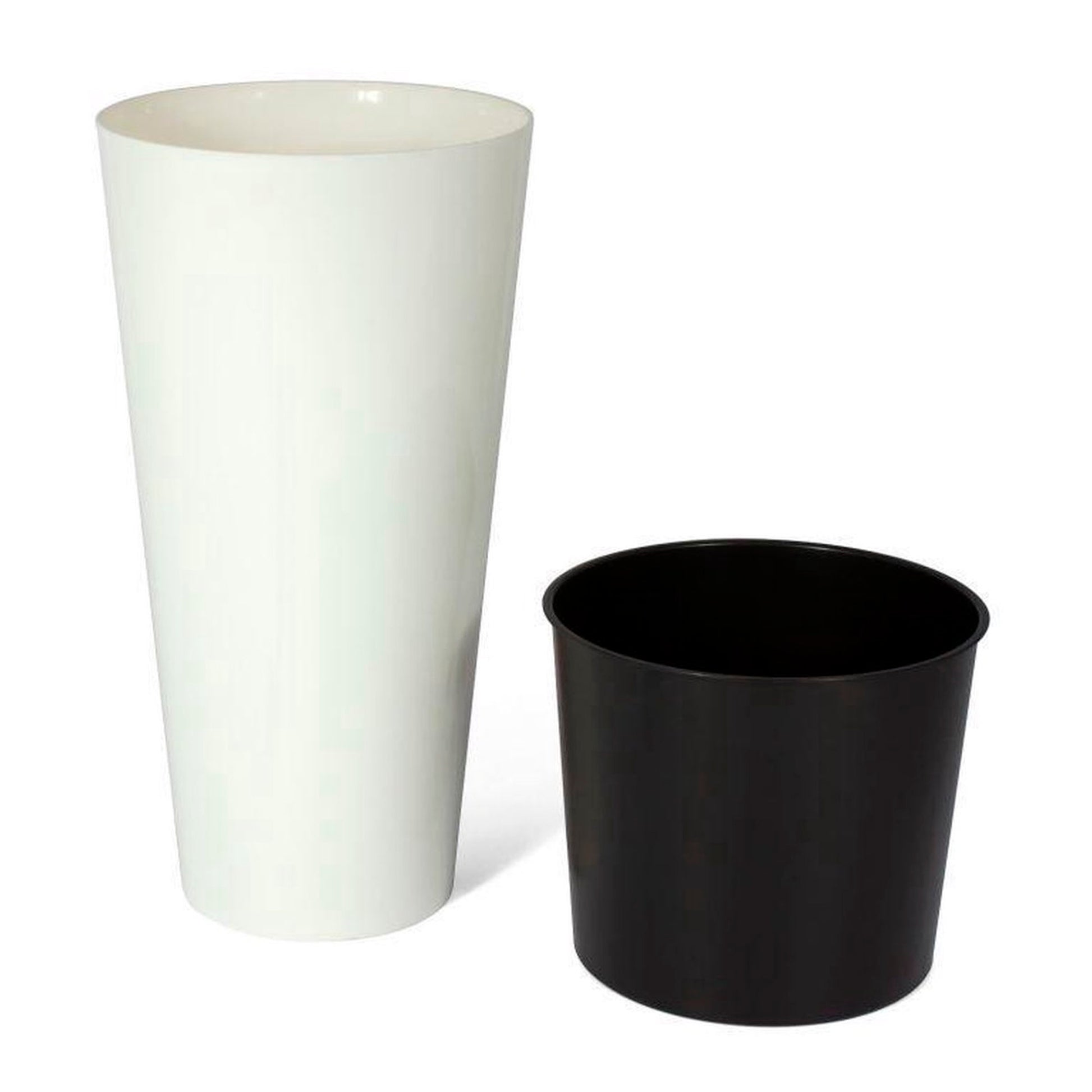 Maceta Brillo Tubus Slim 8l., Dimensiones (mm) 200x200x381, Color Blanco_3