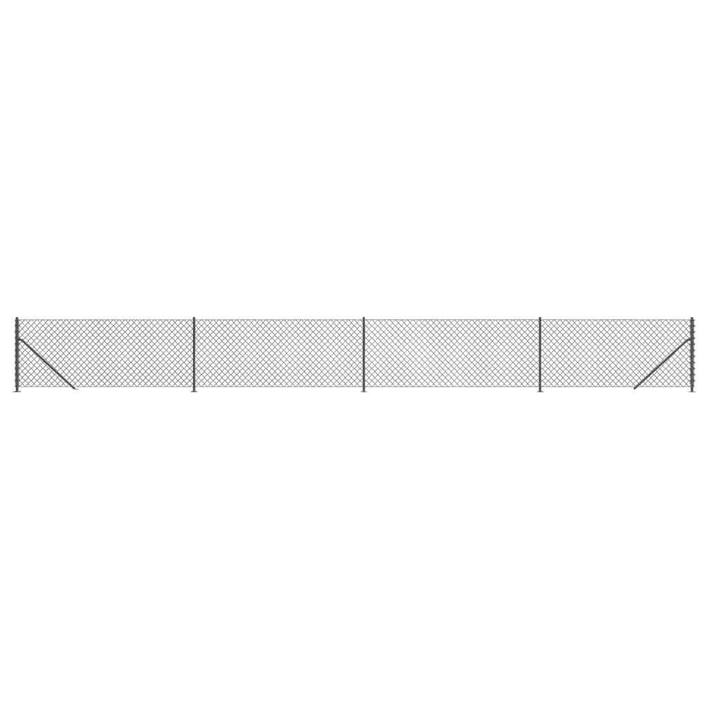 Cerca De Alambre Con Brida Gris Antracita 0,8x10 M / Vetonek_0