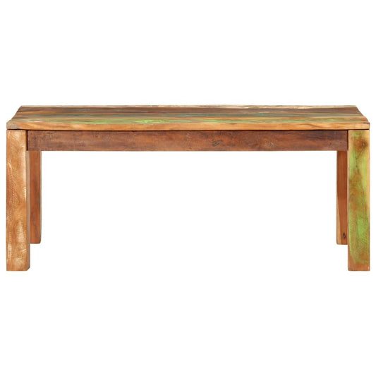 Mesa De Centro Madera Maciza Recuperada 110x55x40 Cm_0