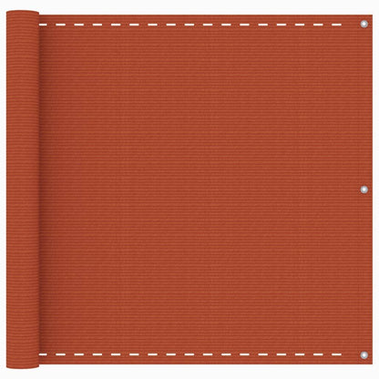 Vidaxl Toldo Para Balcón Hdpe Naranja 90x500 Cm_0