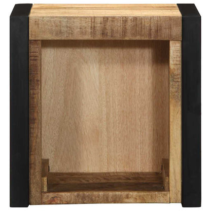 Mesita De Noche Madera Maciza De Mango 40x35x40 Cm_2