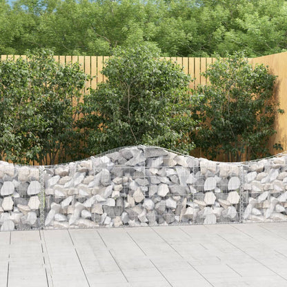 Cestas De Gaviones 20 Uds Forma De Arco Hierro 200x30x60/80 Cm_1
