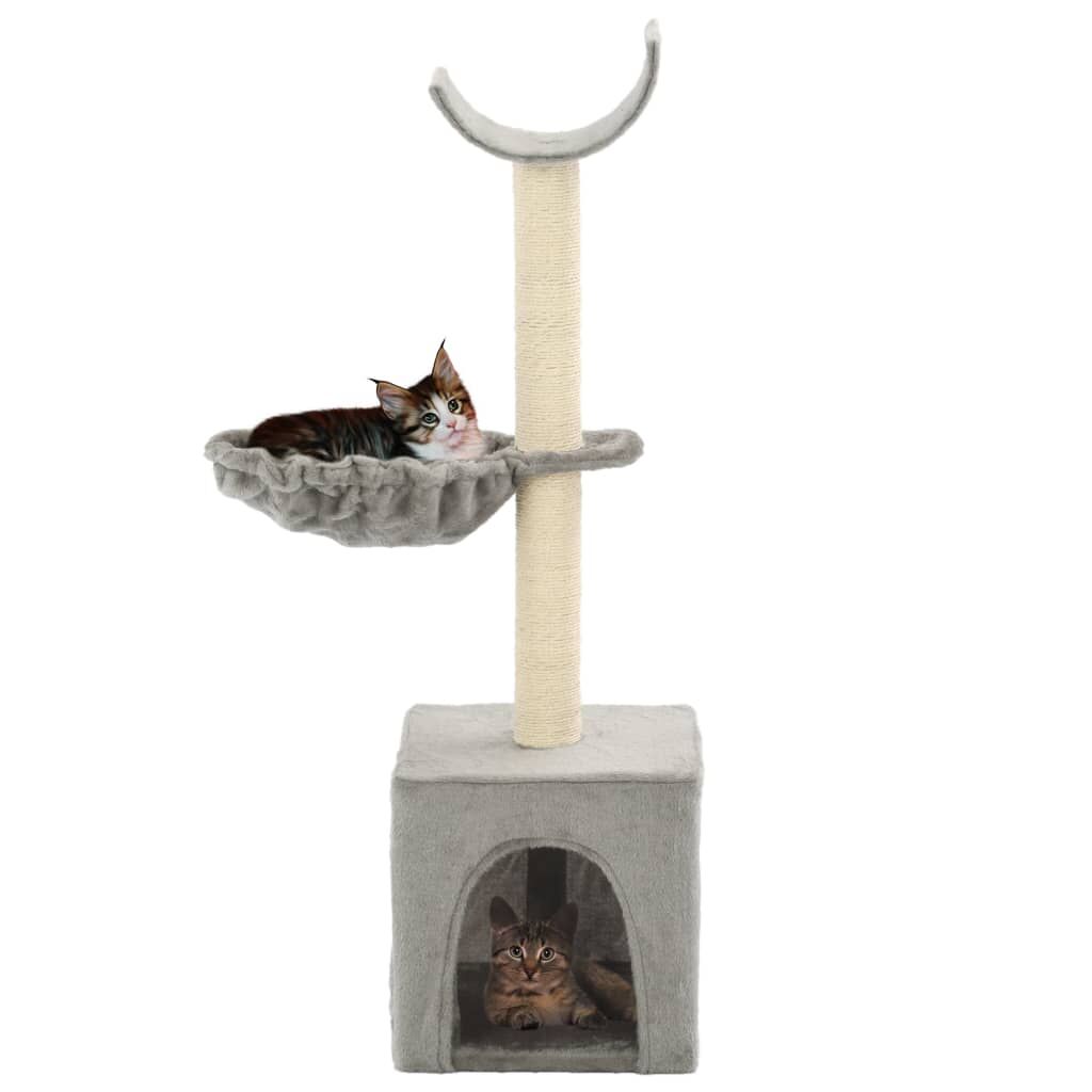 Vidaxl Rascador Para Gatos Con Poste De Sisal 105 Cm Gris_1
