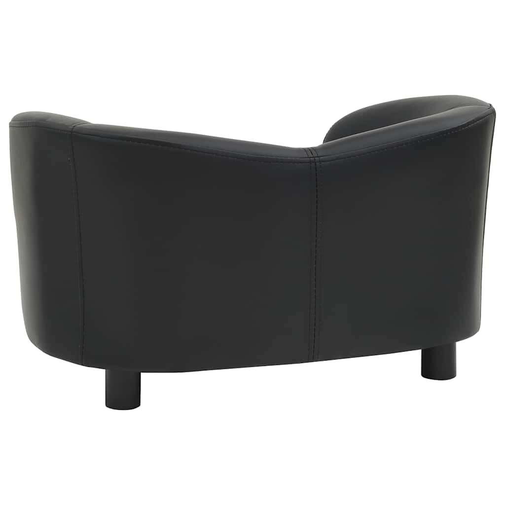Vidaxl Sofá Para Perros Cuero Sintético Negro 67x41x39 Cm_4