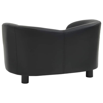 Vidaxl Sofá Para Perros Cuero Sintético Negro 67x41x39 Cm_4