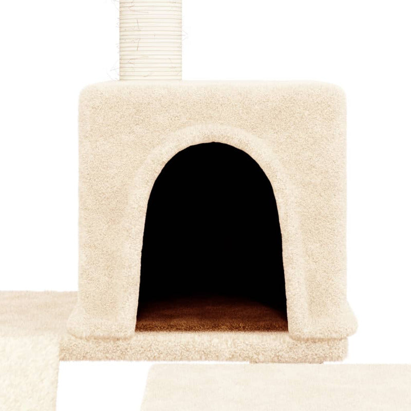 Vidaxl Rascador Para Gatos Con Postes De Sisal Color Crema 82 Cm_5