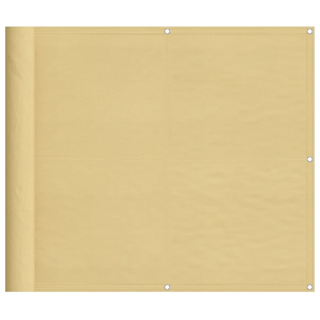 Vidaxl Pantalla De Balcón 100% Poliéster Oxford Color Arena 90x600 Cm_0
