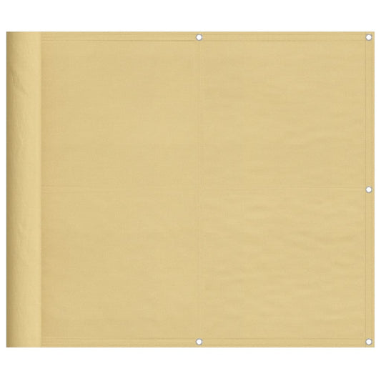 Vidaxl Pantalla De Balcón 100% Poliéster Oxford Color Arena 90x600 Cm_0