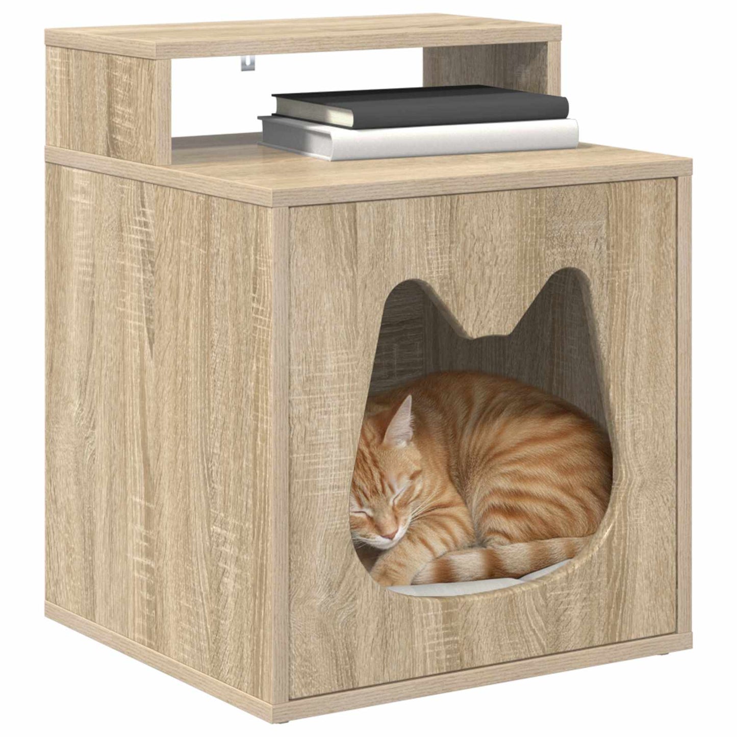 Casa Para Gatos Sonoma 42,5 X 40 X 53,5 Cm Madera De Ingeniería_2