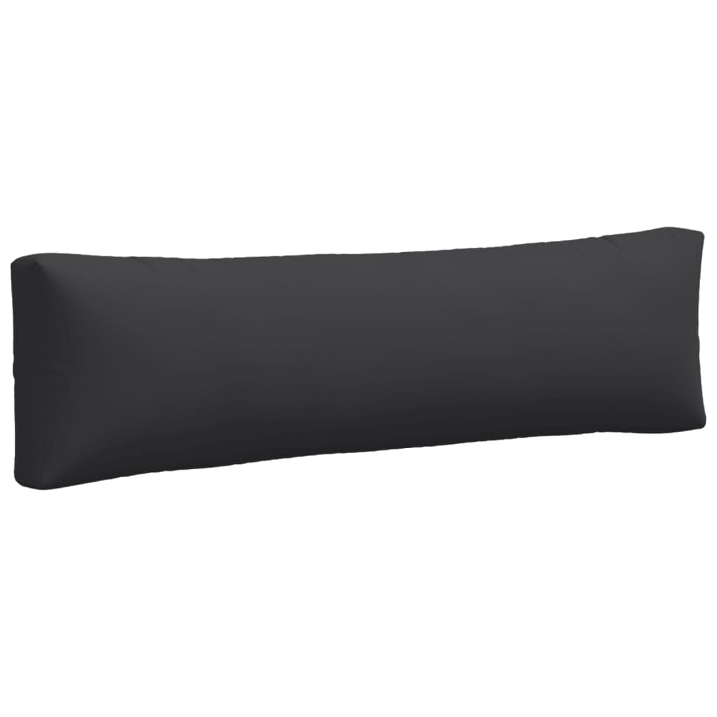Vidaxl Cojines Para Palets 2 Unidades Tela Negro_3