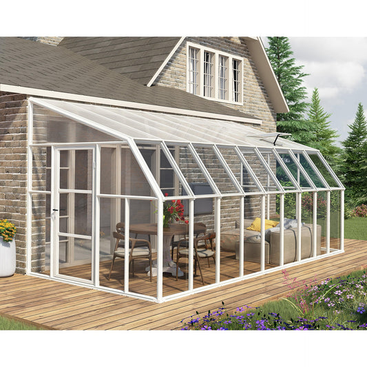 Pérgola adosada cerrada Sunrrom 570x257 cm