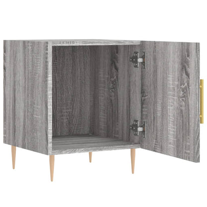 Mesita De Noche Madera De Ingeniería Gris Sonoma 40x40x50 Cm_3