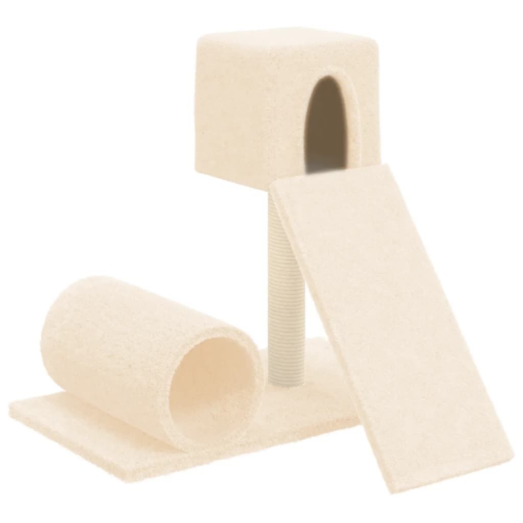 Vidaxl Rascador Para Gatos Con Postes De Sisal Color Crema 59 Cm_0