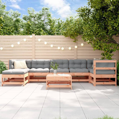 Vidaxl Juego De Muebles De Jardín 8 Pzas Madera Maciza Abeto Douglas_1